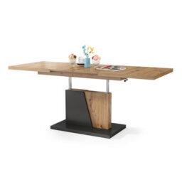 Heze Furniture Gala 2 In 1 Extending Coffee / Dining Table - Artisan Oak / Anthracite - thumbnail 7