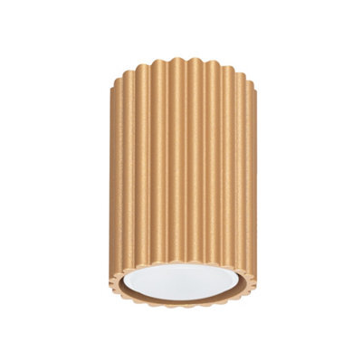 Luminosa Lighting Luminosa Karbon Minimalist Surface Mounted Ceiling Lamp 10 Gold - image 1
