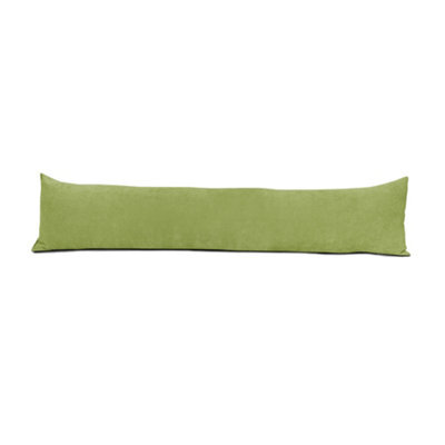 Lancashire Textiles Hollowfibre Filling (85 X 20Cm) Olive Green Chenille Draught Stopper Excluder - image 1