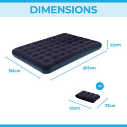 Hillington Air Bed With Pillows & Hand Pump - thumbnail 9