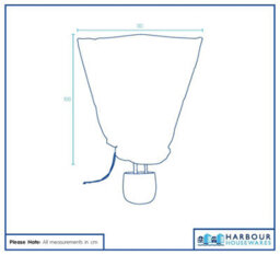 Harbour Housewares Plant Fleece Frost Protection Covers With Drawstring - 80Cm X 100Cm - Pack Of 2 - thumbnail 5