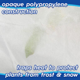 Harbour Housewares Plant Fleece Frost Protection Covers With Drawstring - 80Cm X 100Cm - Pack Of 2 - thumbnail 2
