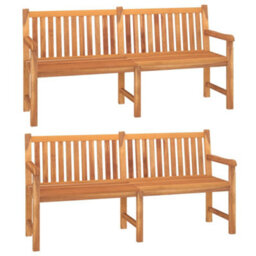 Berkfield 3 Piece Garden Dining Set Solid Wood Teak - thumbnail 4
