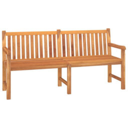 Berkfield 3 Piece Garden Dining Set Solid Wood Teak - thumbnail 5
