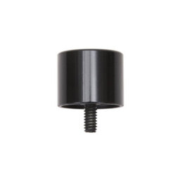Living And Home Glossy Black, Assembled Metal Curtain Rod With Brackets And Screws, Featuring An Extendable Design. - thumbnail 5