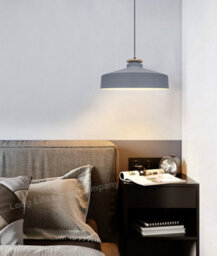 Long Life Lamps Company Vintage Retro Grey Metal Ceiling Pendant Light M0143 - thumbnail 9