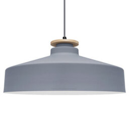 Long Life Lamps Company Vintage Retro Grey Metal Ceiling Pendant Light M0143 - thumbnail 3