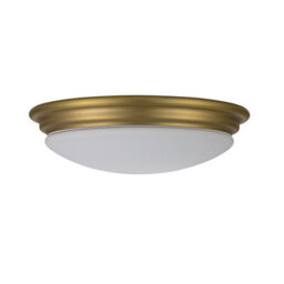 Luminosa Lighting Elstead Brompton Decorative Flush Ceiling Light Brushed Brass, Ip44 - thumbnail 2