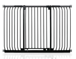 Safetots Extra Tall Elite Safety Gate, 161Cm - 170Cm, Matt Black, Extra Tall 96.8Cm In Height, Pressure Fit Stair Gate - thumbnail 1