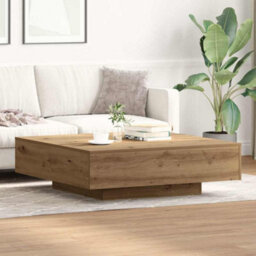 Berkfield Artisan Oak Coffee Table, 100X100X31 Cm, Made From Engineered Wood