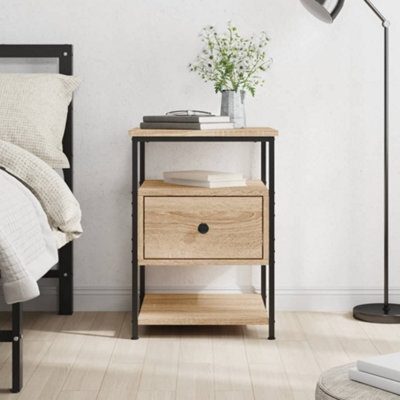 Berkfield Bedside Cabinet Sonoma Oak 40X42X56 Cm Engineered Wood - image 1