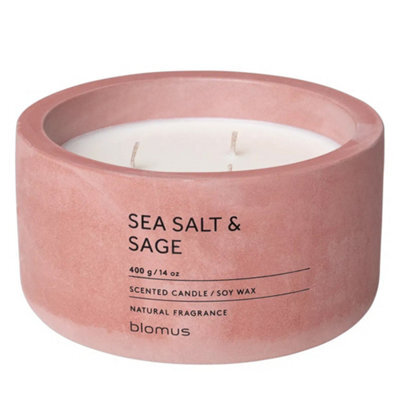 Blomus Fraga Sea Salt & Sage Scented Candle L - Withered Rose - image 1