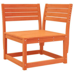 Berkfield 5 Piece Garden Sofa Set Wax Brown Solid Wood Pine - thumbnail 4