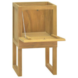 Berkfield Bathroom Cabinet 45X45X75 Cm Solid Wood Teak - thumbnail 2