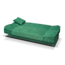 Gabi Green Sofa Bed With Storage Comfortable 3 Seater Couch With Sleeping Function Enjoy18 - thumbnail 4