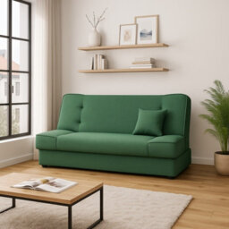 Gabi Green Sofa Bed With Storage Comfortable 3 Seater Couch With Sleeping Function Enjoy18 - thumbnail 5