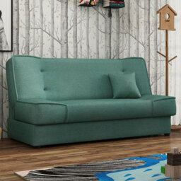 Gabi Green Sofa Bed With Storage Comfortable 3 Seater Couch With Sleeping Function Enjoy18 - thumbnail 2