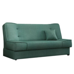 Gabi Green Sofa Bed With Storage Comfortable 3 Seater Couch With Sleeping Function Enjoy18 - thumbnail 3