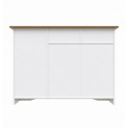 Living And Home 3-Door Wooden Sideboard With 3 Drawers - thumbnail 4