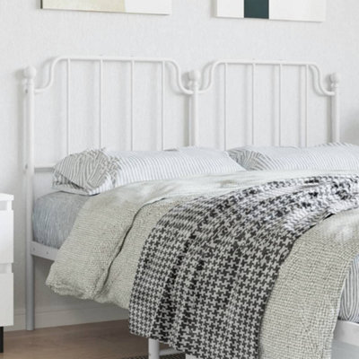 Berkfield Metal Headboard White 150 Cm - image 1