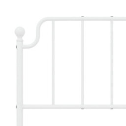 Berkfield Metal Headboard White 150 Cm - thumbnail 5