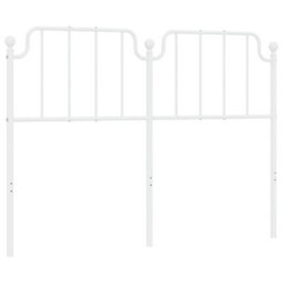 Berkfield Metal Headboard White 150 Cm - thumbnail 2