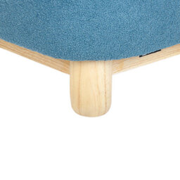 Beliani Kids Triceratops Armchair Blue Polyester, Armless, Compact Kids Chair W50 X D47 X H56Cm - thumbnail 7