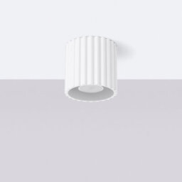Sollux Lighting Aura Aluminum White 1 Lights Minimalist Ceiling Light - thumbnail 2