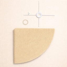 CGC Lighting Cgc Flora 78Cm Cream Large Floppy Fabric Lampshade - thumbnail 8
