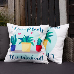 Gardenwize Pair Of Outdoor Garden Sofa Chair Furniture Scatter Cushions - Succulent - thumbnail 1