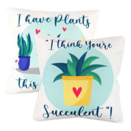 Gardenwize Pair Of Outdoor Garden Sofa Chair Furniture Scatter Cushions - Succulent - thumbnail 2