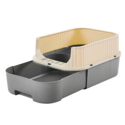 Living And Home Grey Double-Door Detachable Cat Litter Box With Uv Sterilisation, Pull-Out Tray And Scoop, 37Cm W X 49Cm D X 37Cm H - thumbnail 5