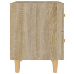Berkfield Bed Cabinets 2 Pcs Sonoma Oak 40X35X47.5 Cm - thumbnail 4