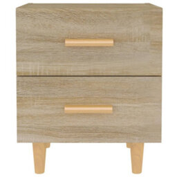 Berkfield Bed Cabinets 2 Pcs Sonoma Oak 40X35X47.5 Cm - thumbnail 3