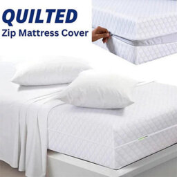 Zip Up Mattress Protector Cover Anti Bed Bug Total Encasement Double - thumbnail 4