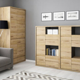 Furniture To Go Shetland 1 Door 4 Drawer Display Cabinet - thumbnail 6