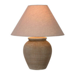 Lucide Ramzi Ceramic Large Table Lamp Brown