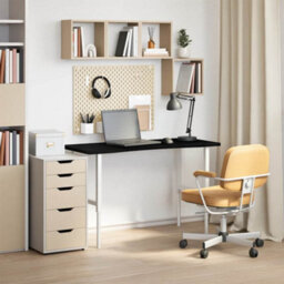 Berkfield Desk Top Dark Brown 120X50X2.5 Cm Solid Wood Oak Rectangular - thumbnail 3
