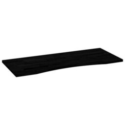 Berkfield Desk Top Dark Brown 120X50X2.5 Cm Solid Wood Oak Rectangular - thumbnail 4