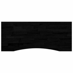 Berkfield Desk Top Dark Brown 120X50X2.5 Cm Solid Wood Oak Rectangular - thumbnail 2