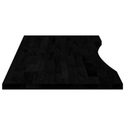 Berkfield Desk Top Dark Brown 120X50X2.5 Cm Solid Wood Oak Rectangular - thumbnail 6