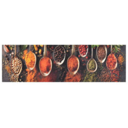 Berkfield Kitchen Rug Washable Spoon & Spices 45X150 Cm Velvet - thumbnail 2