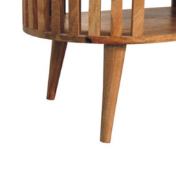 Matteo Ariella Solid Mango Wood Coffee Table With Lower Shelf - Natural - thumbnail 4