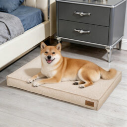 Bingopaw Orthopedic Dog Bed For Crate, 88X59X10Cm  Dog Crate Bed For Aggresive Chewers, Khaki