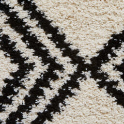 Ivory/black Geometric Rug For Living Room Dinning Room Utility Room-120Cm X 170Cm (3Ft. 11In. X 5Ft. 6In.) - thumbnail 2