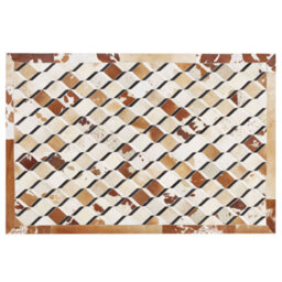 Beliani Rug Serinova Brown 140 X 200 Cm Leather - thumbnail 5