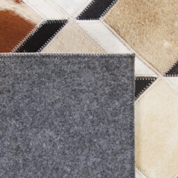 Beliani Rug Serinova Brown 140 X 200 Cm Leather - thumbnail 7
