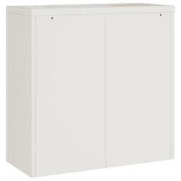 Berkfield File Cabinet White 90X40X90 Cm Steel - thumbnail 6