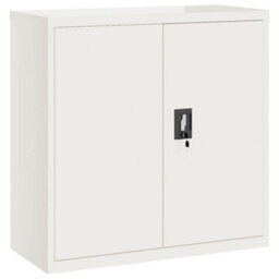 Berkfield File Cabinet White 90X40X90 Cm Steel - thumbnail 2