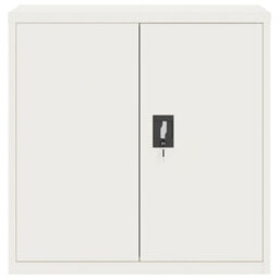 Berkfield File Cabinet White 90X40X90 Cm Steel - thumbnail 3